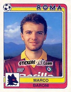 Sticker Marco Baroni - Calciatori 1986-1987 - Panini