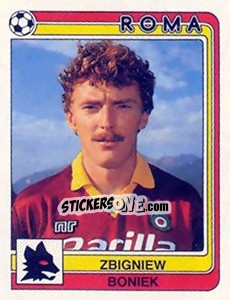 Sticker Zbigniew Boniek - Calciatori 1986-1987 n. 227 - Panini