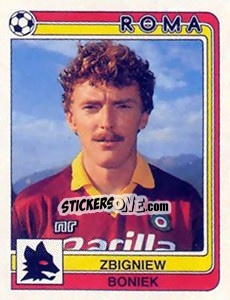 Sticker Zbigniew Boniek - Calciatori 1986-1987 - Panini