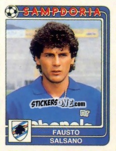 Sticker Fausto Salsano - Calciatori 1986-1987 - Panini