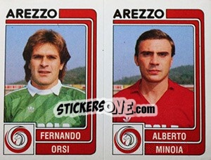 Sticker Fernando Orsi / Alberto Minoia - Calciatori 1986-1987 n. 323 - Panini