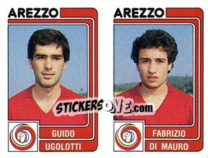Sticker Guido Ugolotti / Fabrizio Di Mauro - Calciatori 1986-1987 n. 327 - Panini