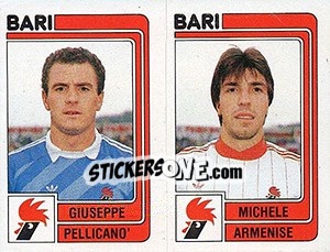 Sticker Giuseppe Pellicano' / Michele Armenise - Calciatori 1986-1987 n. 332 - Panini
