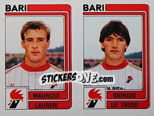 Cromo Maurizio Laureri / Giorgio De Trizio - Calciatori 1986-1987 - Panini