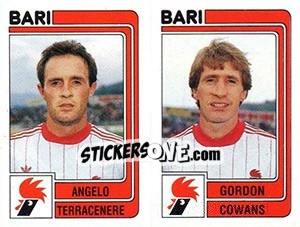 Sticker Angelo Terracenere / Gordon Cowans - Calciatori 1986-1987 n. 335 - Panini