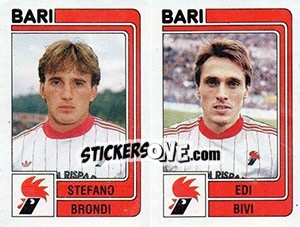 Figurina Stefano Brondi / Edi Bivi - Calciatori 1986-1987 - Panini