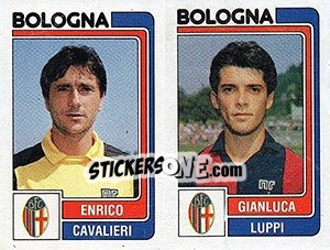 Sticker Enrico Cavalieri / Gianluca Luppi - Calciatori 1986-1987 n. 341 - Panini
