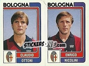 Sticker Claudio Ottoni / Enrico Nicolini - Calciatori 1986-1987 n. 343 - Panini