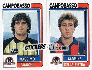 Cromo Massimo Bianchi / Carmine Della Pietra - Calciatori 1986-1987 - Panini