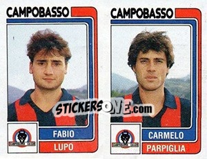 Sticker Fabio Lupo / Carmelo Parpiglia - Calciatori 1986-1987 n. 360 - Panini