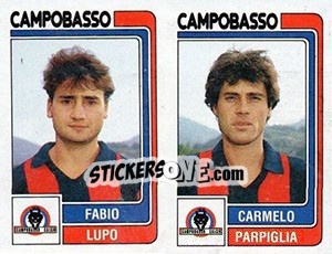 Cromo Fabio Lupo / Carmelo Parpiglia - Calciatori 1986-1987 - Panini