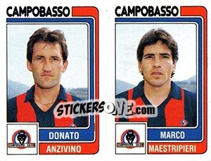 Sticker Donato Anzivino / Marco Maestripieri - Calciatori 1986-1987 n. 361 - Panini