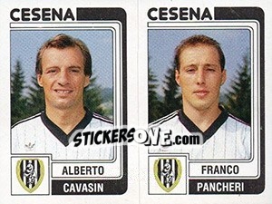 Sticker Alberto Cavasin / Franco Pancheri - Calciatori 1986-1987 n. 378 - Panini
