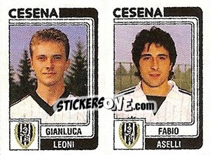 Sticker Gianluca Leoni / Fabio Aselli - Calciatori 1986-1987 n. 379 - Panini