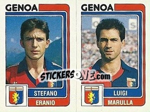 Sticker Stefano Eranio / Luigi Marulla - Calciatori 1986-1987 n. 399 - Panini