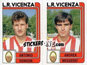 Sticker Antonio Randon / Andrea Messersi' - Calciatori 1986-1987 - Panini
