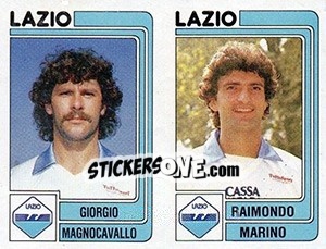 Cromo Giorgio Magnocavallo / Raimondo Marino - Calciatori 1986-1987 - Panini
