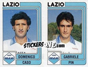 Cromo Domenico Caso / Gabriele Pin - Calciatori 1986-1987 - Panini
