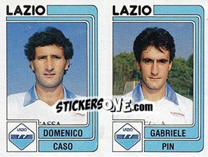 Sticker Domenico Caso / Gabriele Pin - Calciatori 1986-1987 n. 416 - Panini
