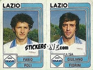 Sticker Fabio Poli / Giuliano Fiorini - Calciatori 1986-1987 - Panini