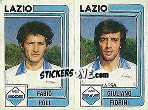 Sticker Fabio Poli / Giuliano Fiorini - Calciatori 1986-1987 n. 417 - Panini