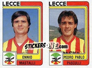 Sticker Ennio Mastalli / Pedro Pablo Pasculli - Calciatori 1986-1987 n. 426 - Panini
