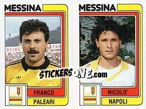 Sticker Franco Paleari / Nicolo' Napoli - Calciatori 1986-1987 - Panini