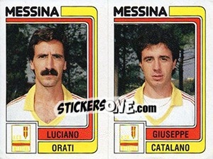 Cromo Luciano Orati / Giuseppe Catalano - Calciatori 1986-1987 - Panini