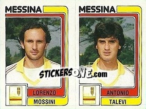 Sticker Lorenzo Mossini / Antonio Talevi - Calciatori 1986-1987 - Panini