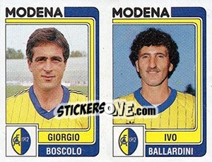 Sticker Giorgio Boscolo / Ivo Ballardini - Calciatori 1986-1987 n. 441 - Panini