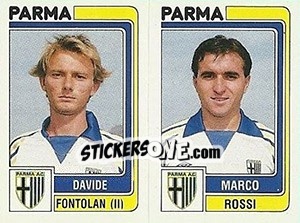 Sticker Davide Fontolan / Marco Rossi - Calciatori 1986-1987 n. 454 - Panini
