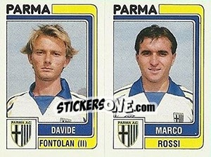 Cromo Davide Fontolan / Marco Rossi - Calciatori 1986-1987 - Panini