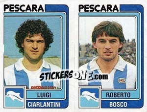 Sticker Luigi Ciarlantini / Roberto Bosco - Calciatori 1986-1987 n. 460 - Panini