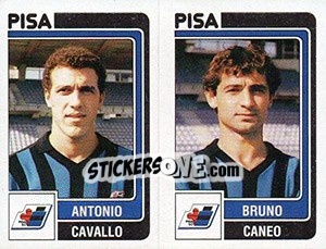 Cromo Antonio Cavallo / Bruno Caneo - Calciatori 1986-1987 - Panini