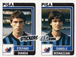 Sticker Stefano Dianda / Daniele Bernazzani - Calciatori 1986-1987 - Panini