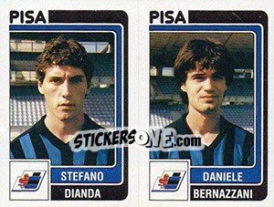 Sticker Stefano Dianda / Daniele Bernazzani - Calciatori 1986-1987 n. 469 - Panini