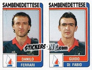 Sticker Danilo Ferrari / Guido Di Fabio - Calciatori 1986-1987 n. 479 - Panini