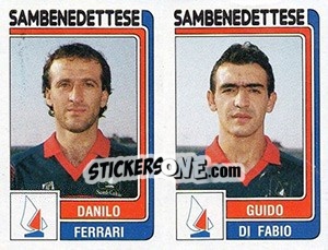 Sticker Danilo Ferrari / Guido Di Fabio - Calciatori 1986-1987 - Panini