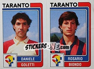 Cromo Daniele Goletti / Rosario Biondo - Calciatori 1986-1987 - Panini