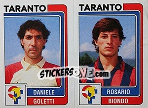Sticker Daniele Goletti / Rosario Biondo - Calciatori 1986-1987 n. 485 - Panini