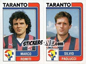 Sticker Marco Romiti / Silvio Paolucci - Calciatori 1986-1987 n. 490 - Panini