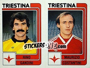 Cromo Rino Gandini / Maurizio Costantini - Calciatori 1986-1987 - Panini