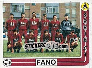 Figurina Squadra Fano - Calciatori 1986-1987 - Panini
