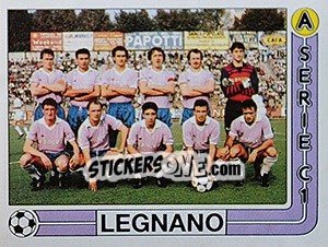 Cromo Squadra Legnano - Calciatori 1986-1987 - Panini
