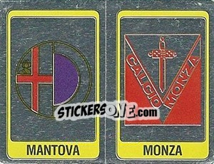 Sticker Scudetto Mantova / Monza - Calciatori 1986-1987 - Panini
