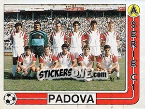 Figurina Squadra Padova - Calciatori 1986-1987 - Panini