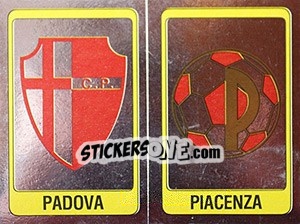 Sticker Scudetto Padova / Piacenza - Calciatori 1986-1987 n. 514 - Panini