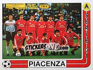 Sticker Squadra Piacenza - Calciatori 1986-1987 - Panini