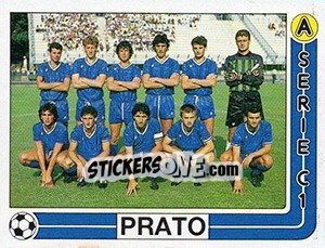 Figurina Squadra Prato - Calciatori 1986-1987 - Panini