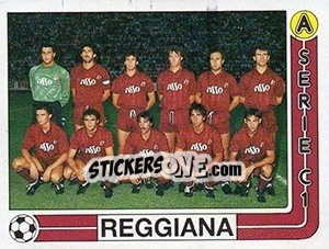 Sticker Squadra Reggiana - Calciatori 1986-1987 - Panini